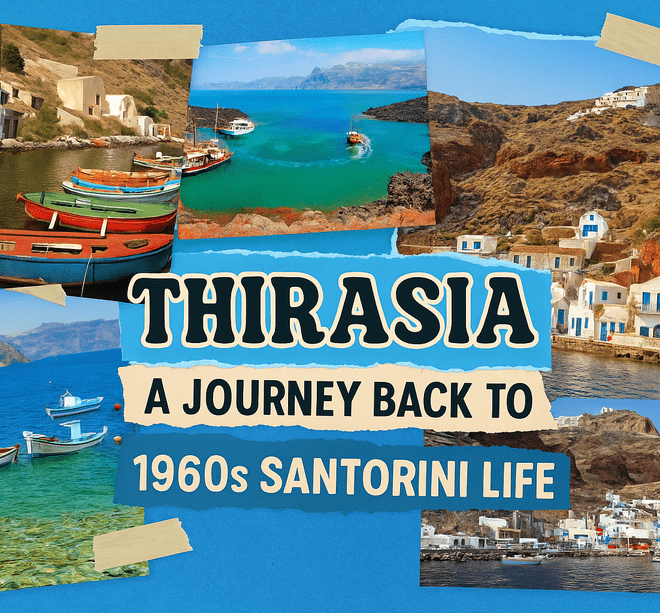 Thirasia: A Journey Back to 1960s Santorini Life
