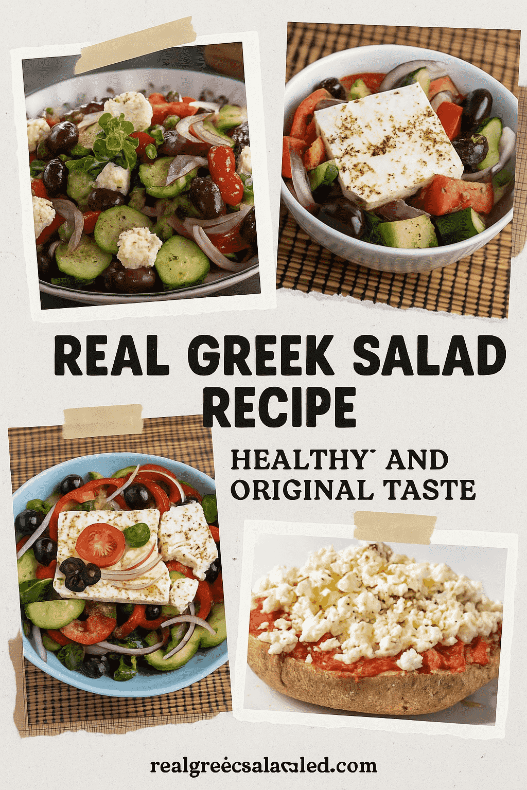 Real Greek Salad Recipe | Healthy and Original Taste