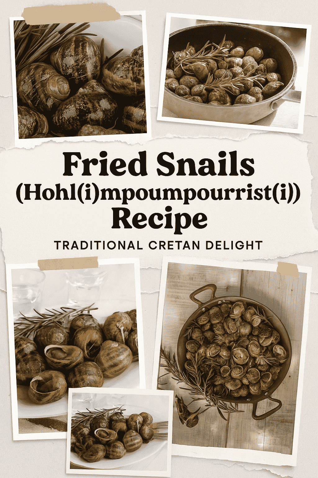 Fried Snails (Hohl(i) mpoumpourist(i)) Recipe – Traditional Cretan Delight
