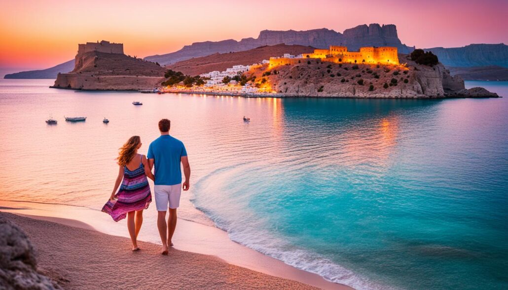 memorable Lindos Beach visit