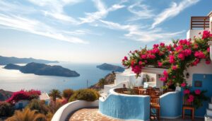 Greek island landscape
