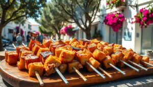 Traditional Greek Souvlaki Skewers