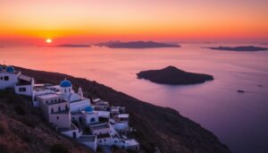 sunset in Greece