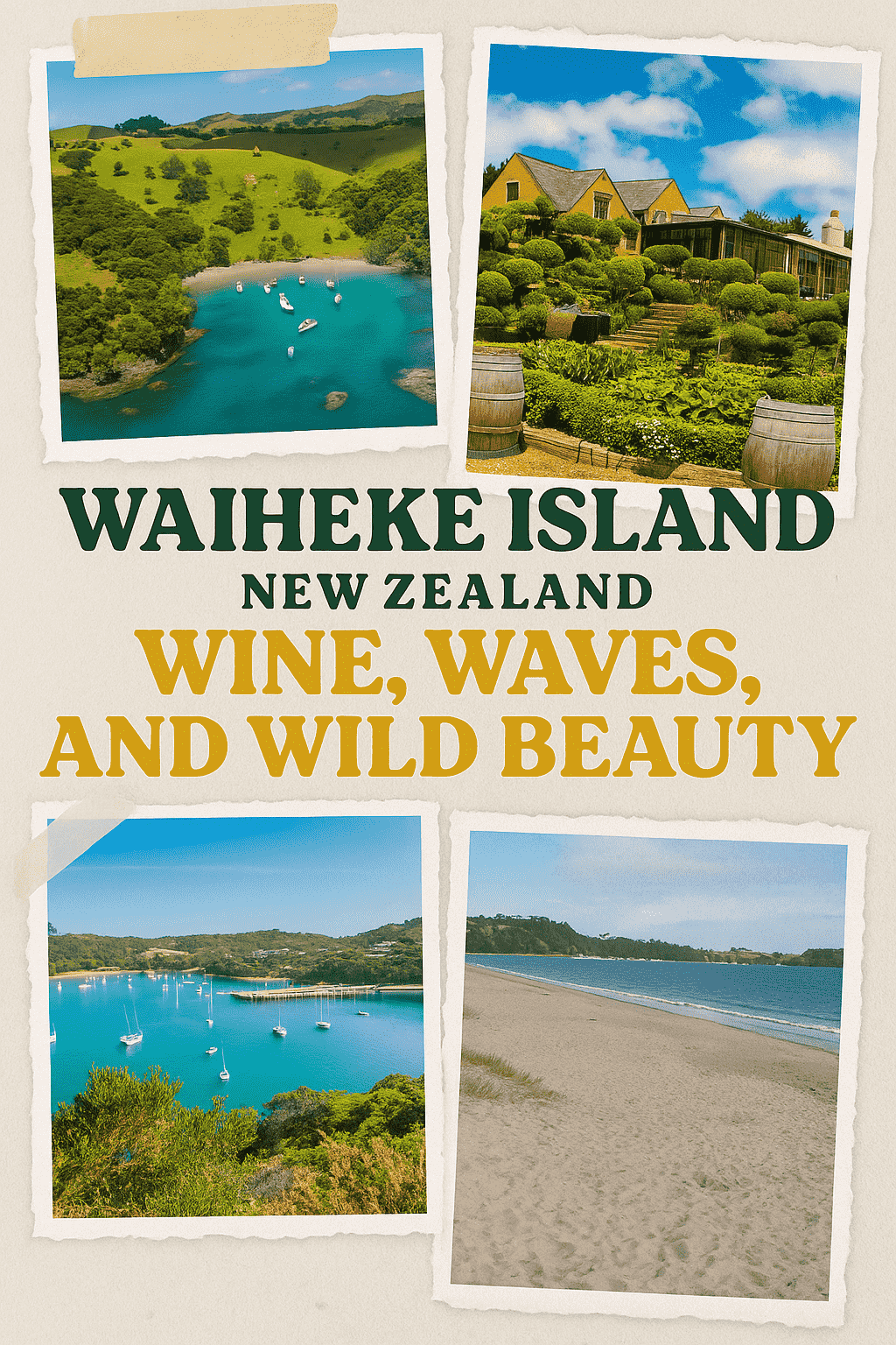 Waiheke Island, New Zealand – Wine, Waves, and Wild Beauty