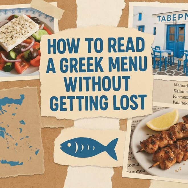 How to Read a Greek Menu Without Getting Lost