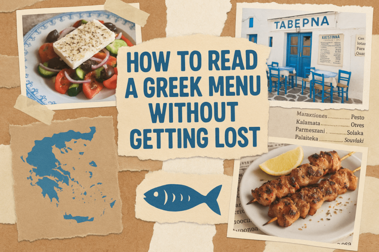 How to Read a Greek Menu Without Getting Lost