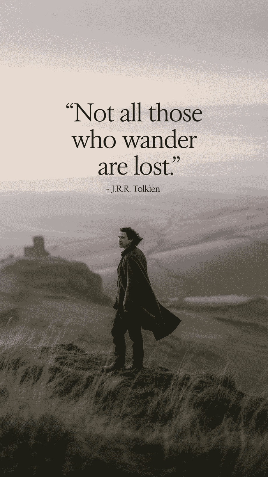 Not all those who wander are lost