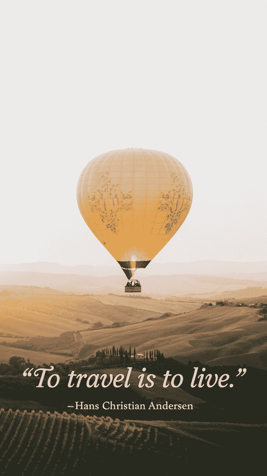 To travel is to live