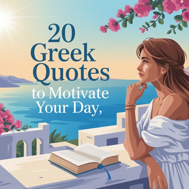 20 Greek Quotes To Motivate Your Day