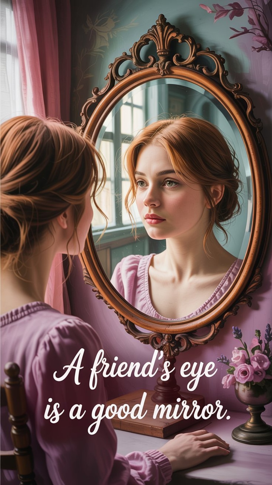 A friend’s eye is a good mirror