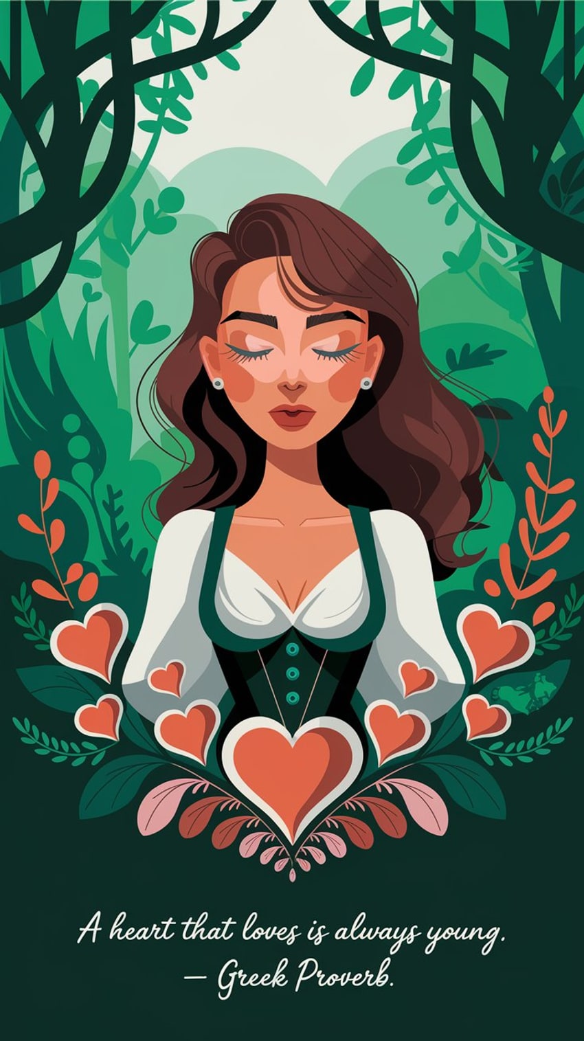 A heart that loves is always young