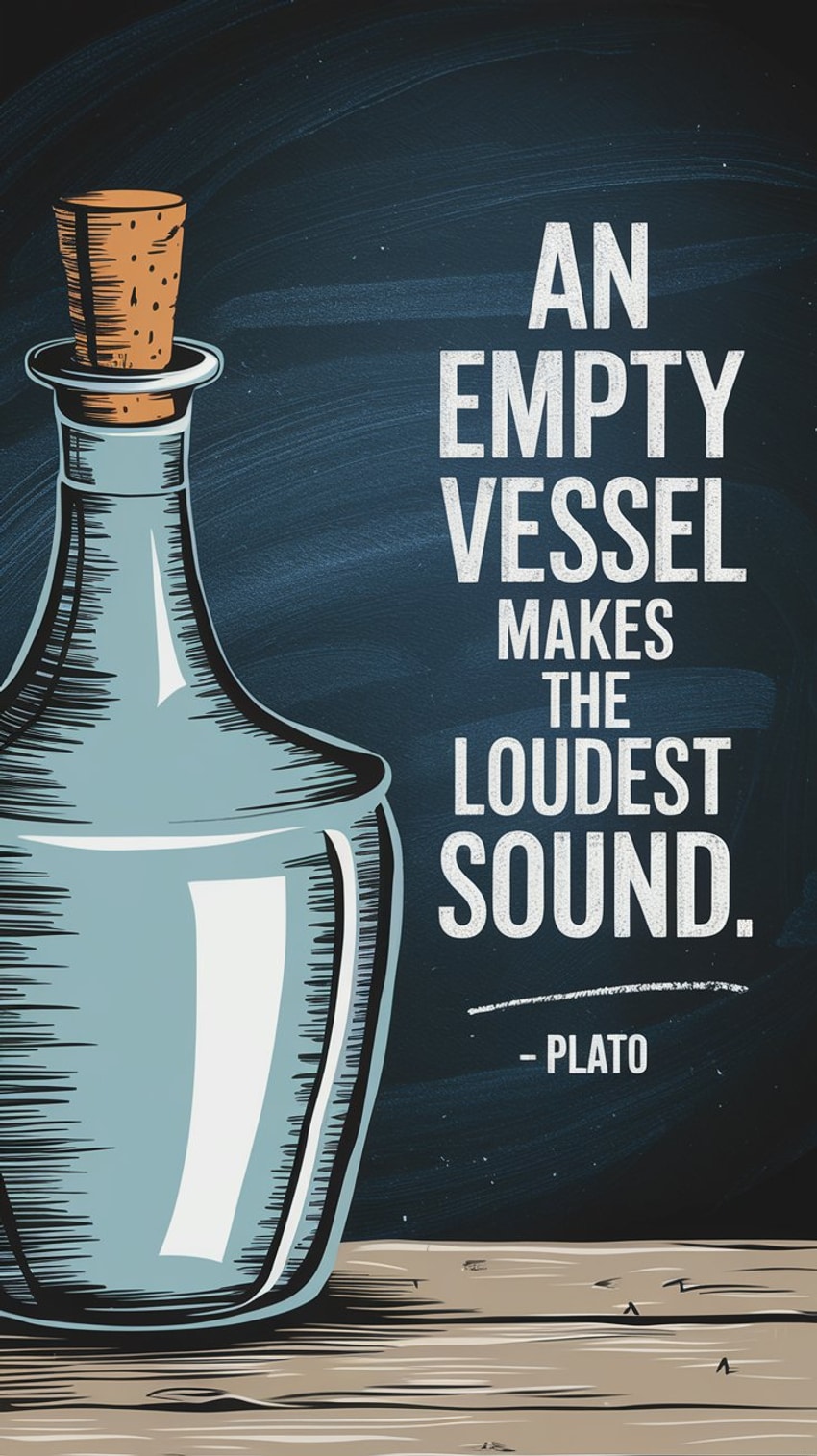 An empty vessel makes the loudest sound