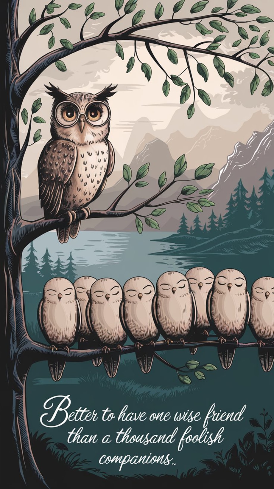 Better to have one wise friend than a thousand foolish companions