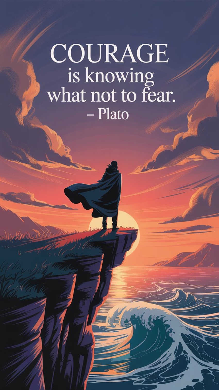 Courage is knowing what not to fear