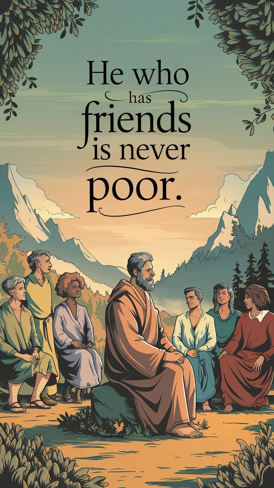 He who has friends is never poor