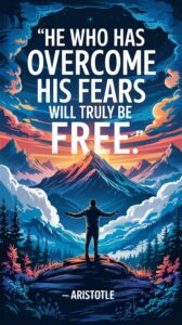 He who has overcome his fears will truly be free
