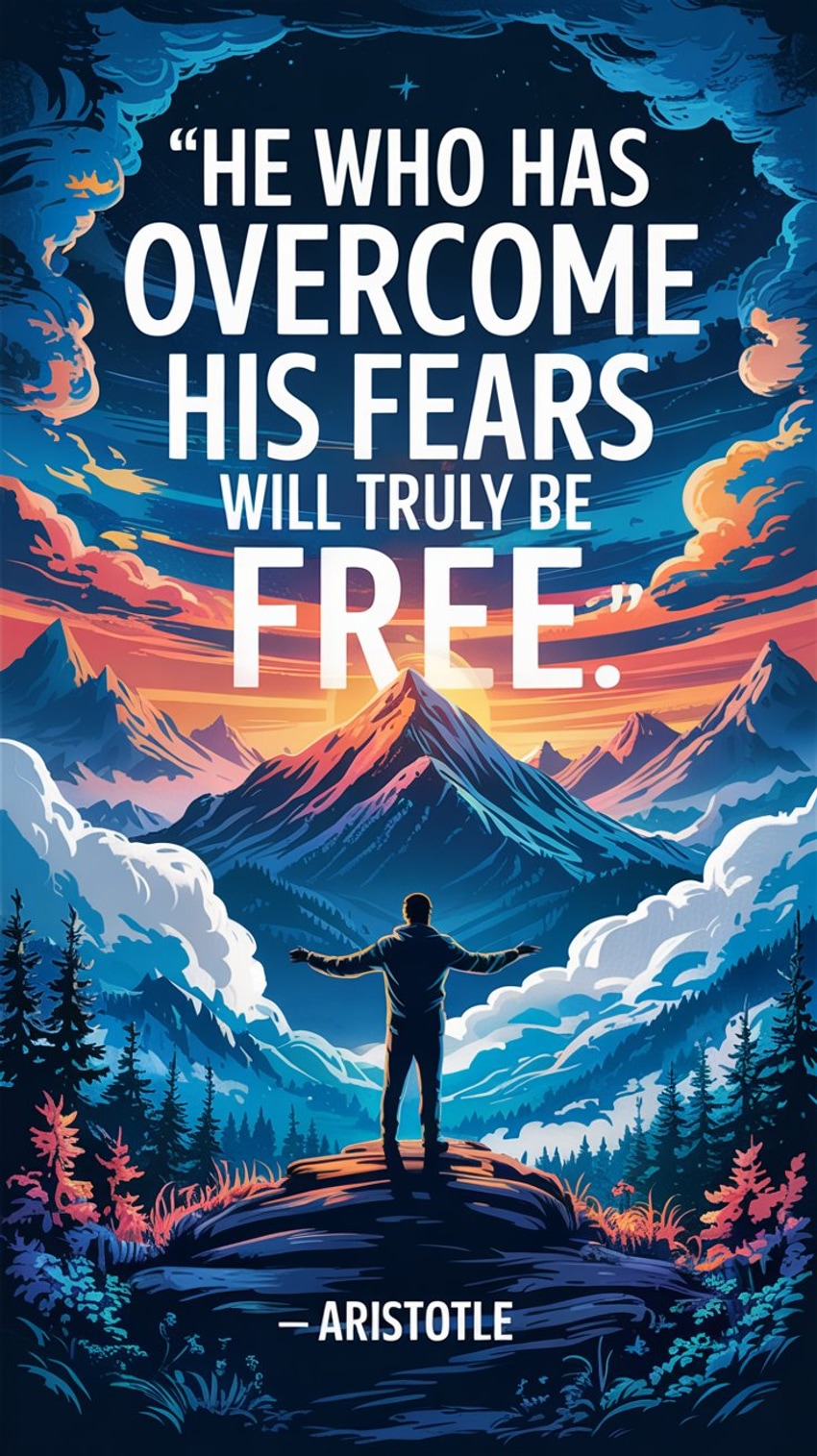 He who has overcome his fears will truly be free