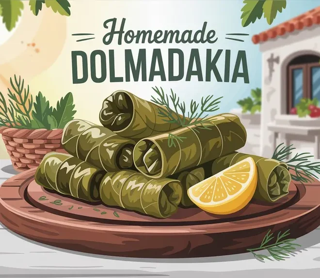 Homemade Dolmadakia: Grape Leaves That Capture Greek Cuisine