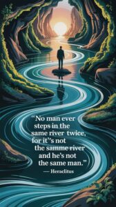 No man ever steps in the same river twice, for it’s not the same river and he’s not the same man
