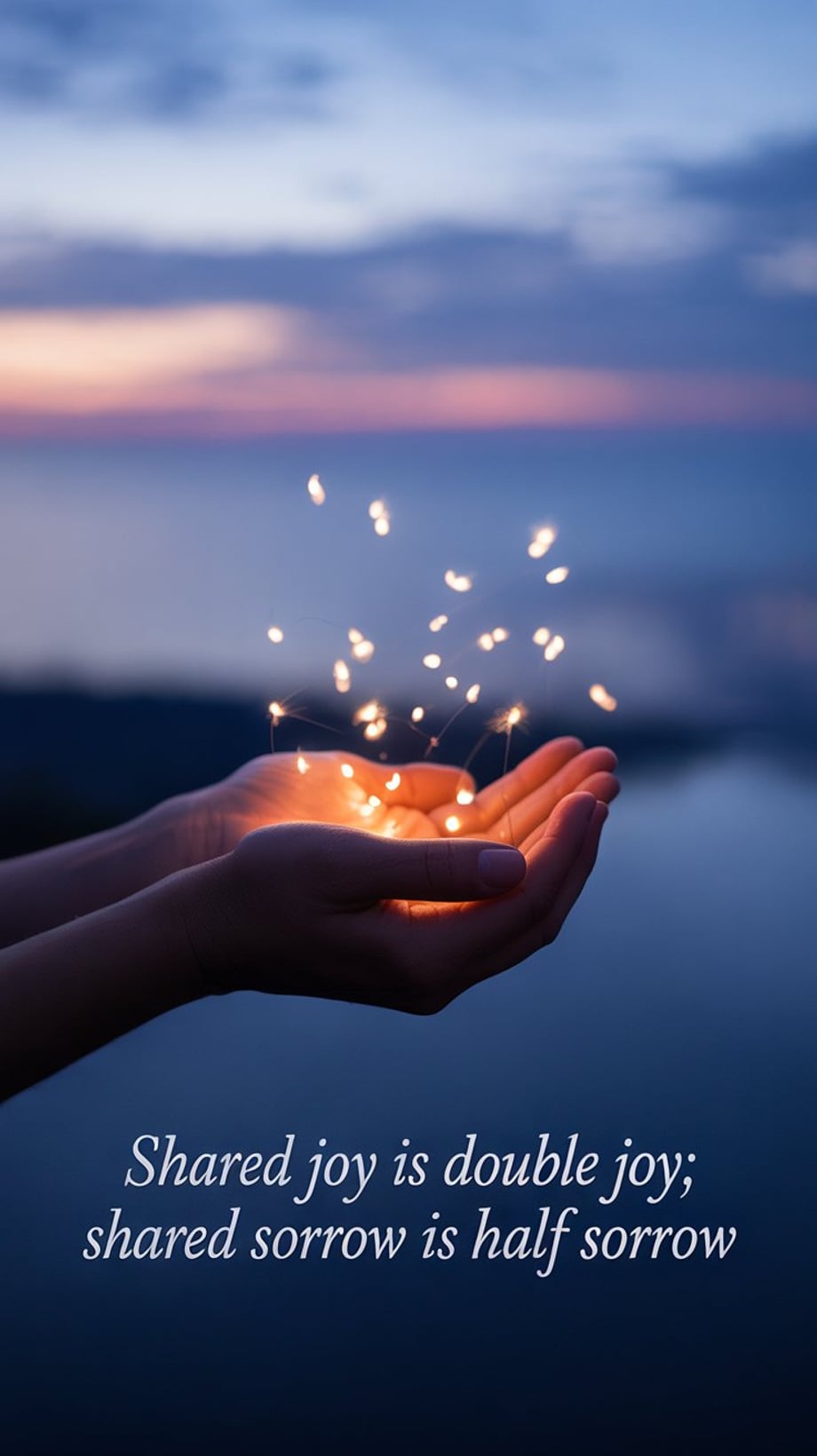 Shared joy is double joy; shared sorrow is half sorrow