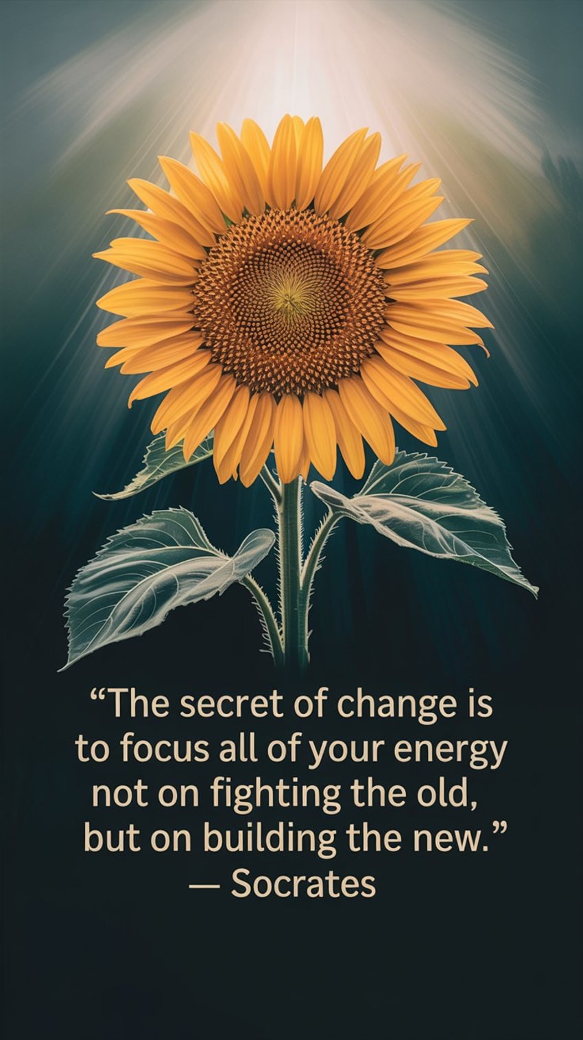 The secret of change is to focus all of your energy not on fighting the old, but on building the new