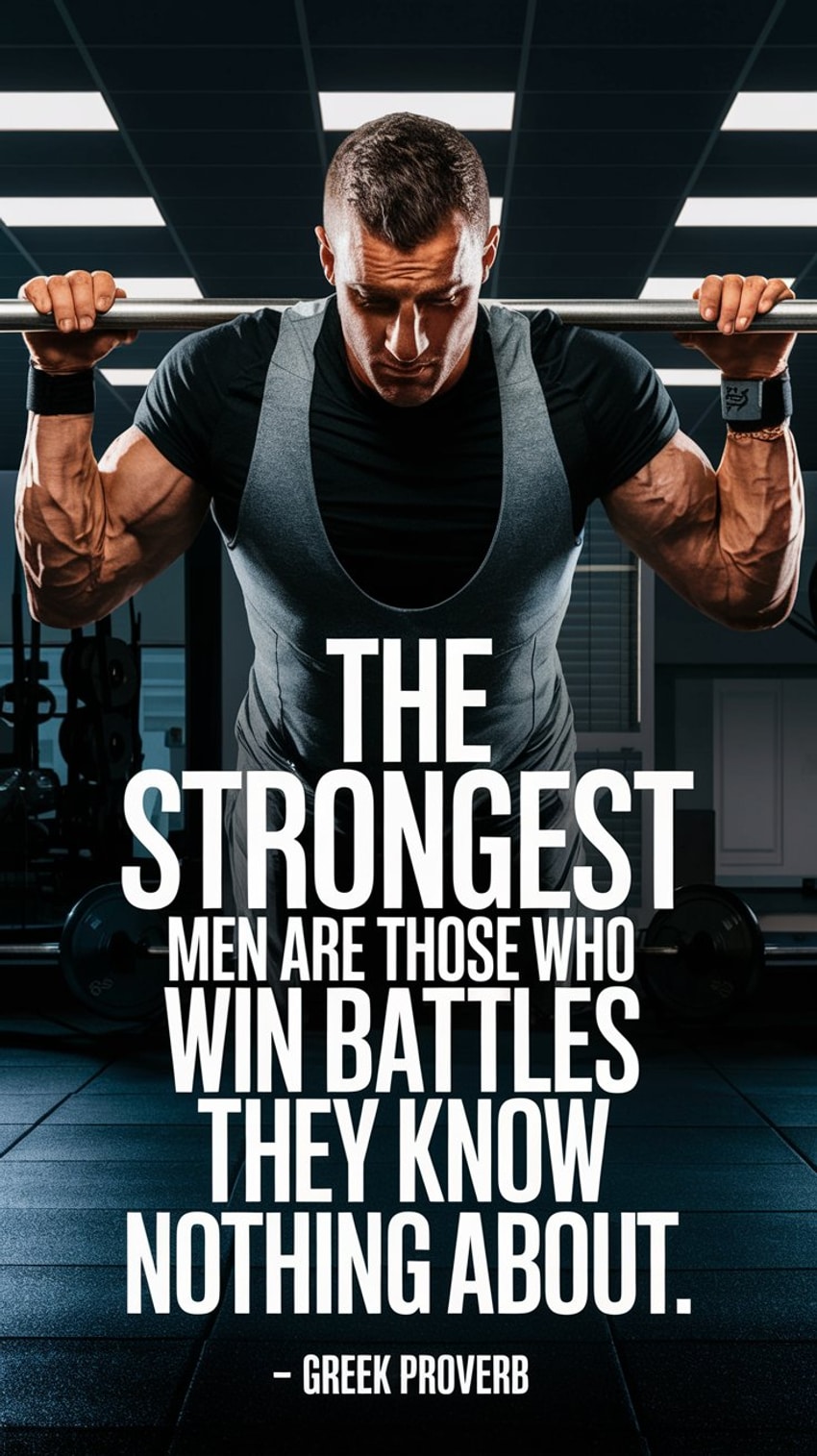 The strongest men are those who win battles we know nothing about.