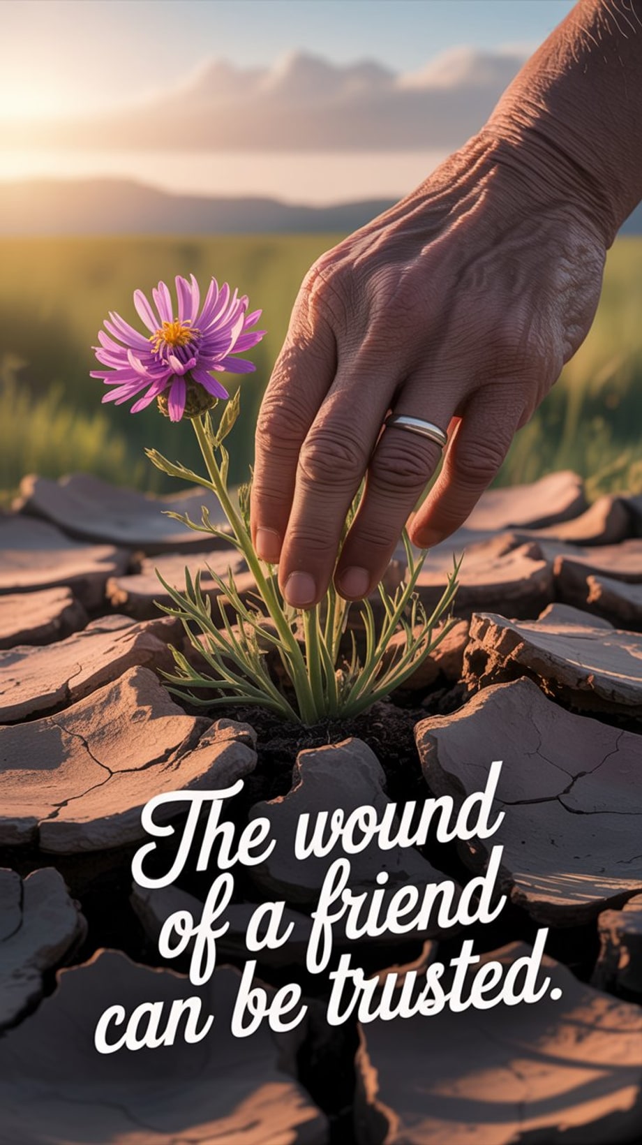 The wound of a friend can be trusted