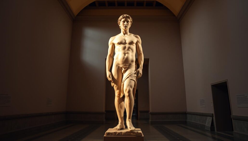 archaic Greek kouros statue history
