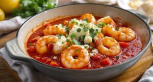 Garides Saganaki Glory: Shrimp in Tomato Sauce That Sizzles with Flavor
