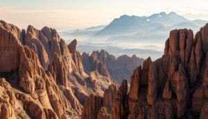 rock formations panoramic view