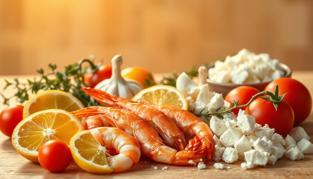 shrimp saganaki ingredients