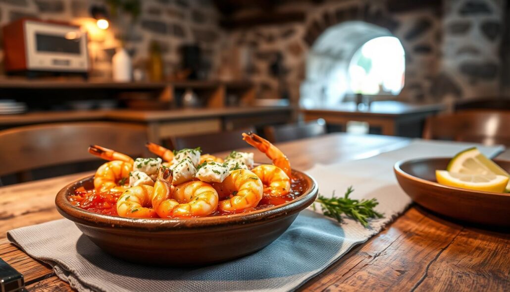 shrimp saganaki tips
